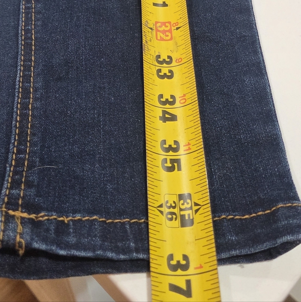 Motherhood Maternity Jeans Size L Dark denim flare 5 pocket. - Picture 10 of 11